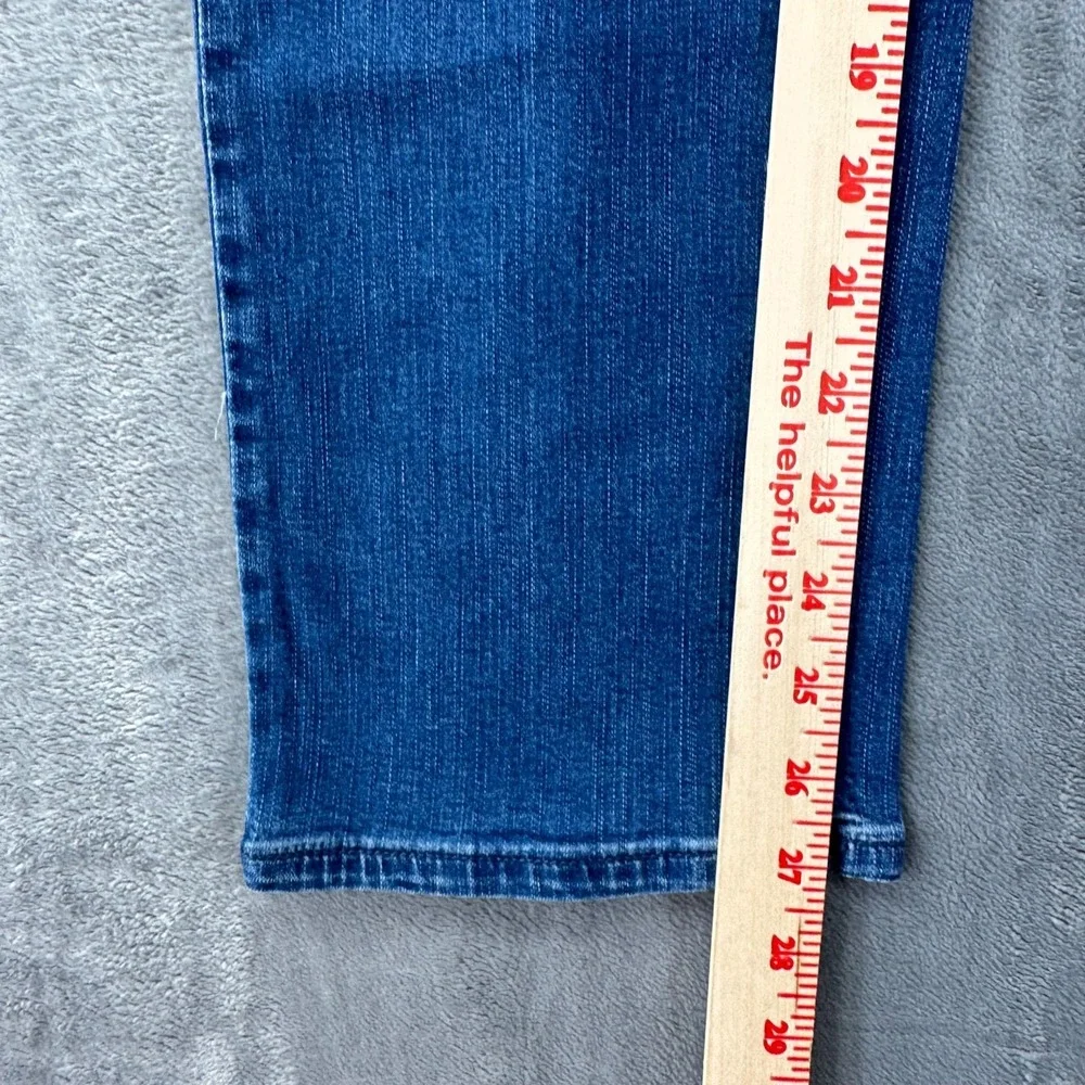 Belle Kim Gravel Straight Jeans Women's Size‎ 4 Tall Blue Denim Cotton Blend